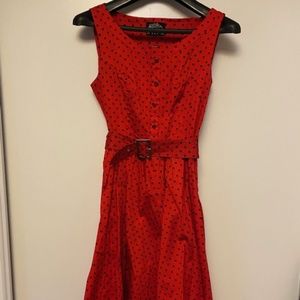 Hearts & Roses polka dot dress